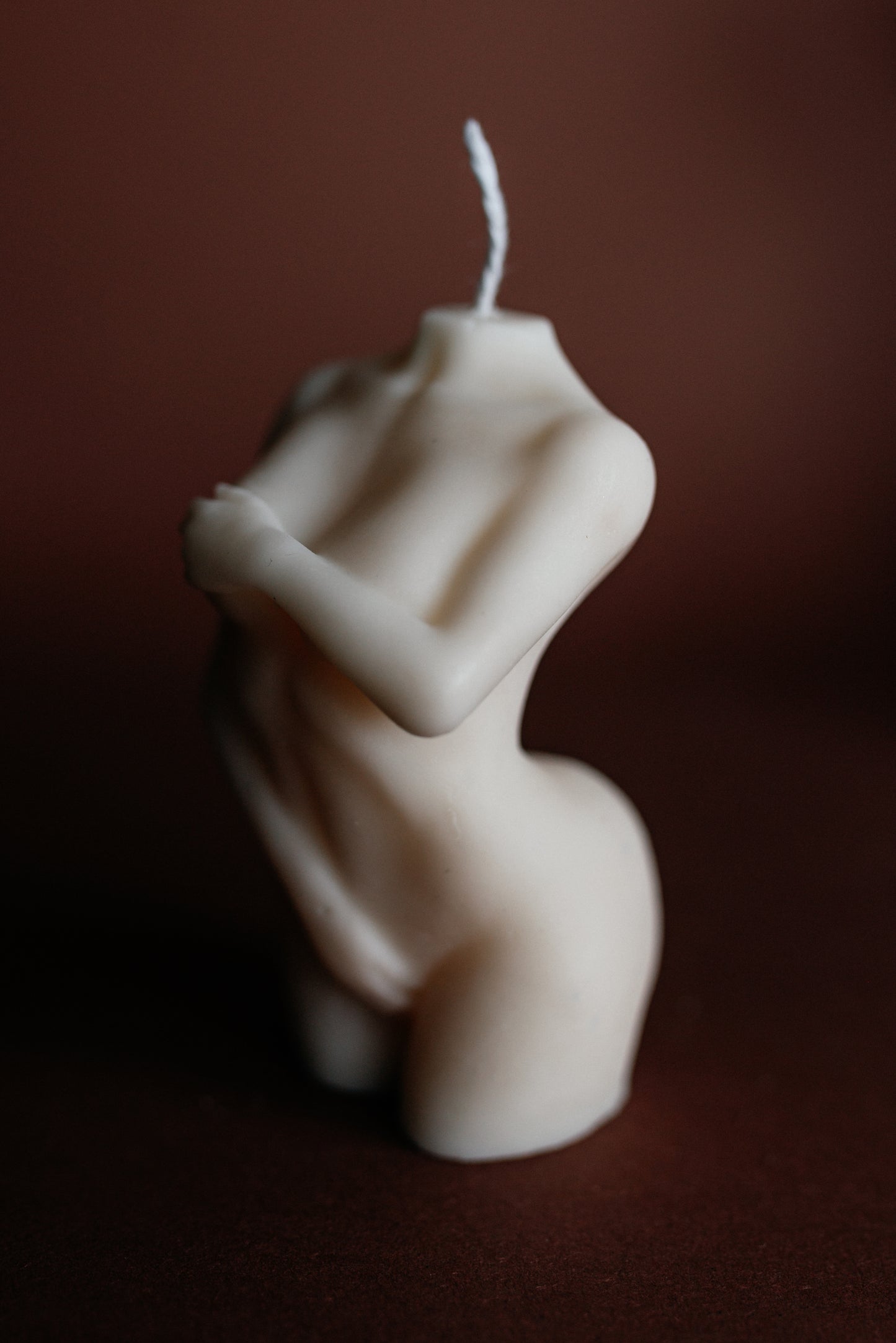 Naked Woman Female Torso Body Brown 