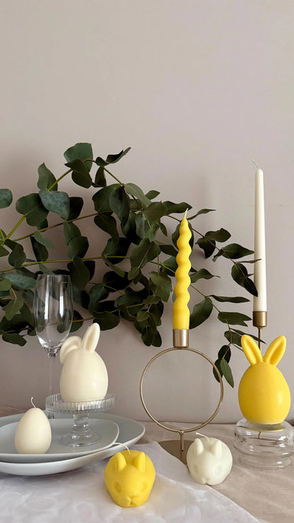 Set of Easter Table Centerpiece Candles