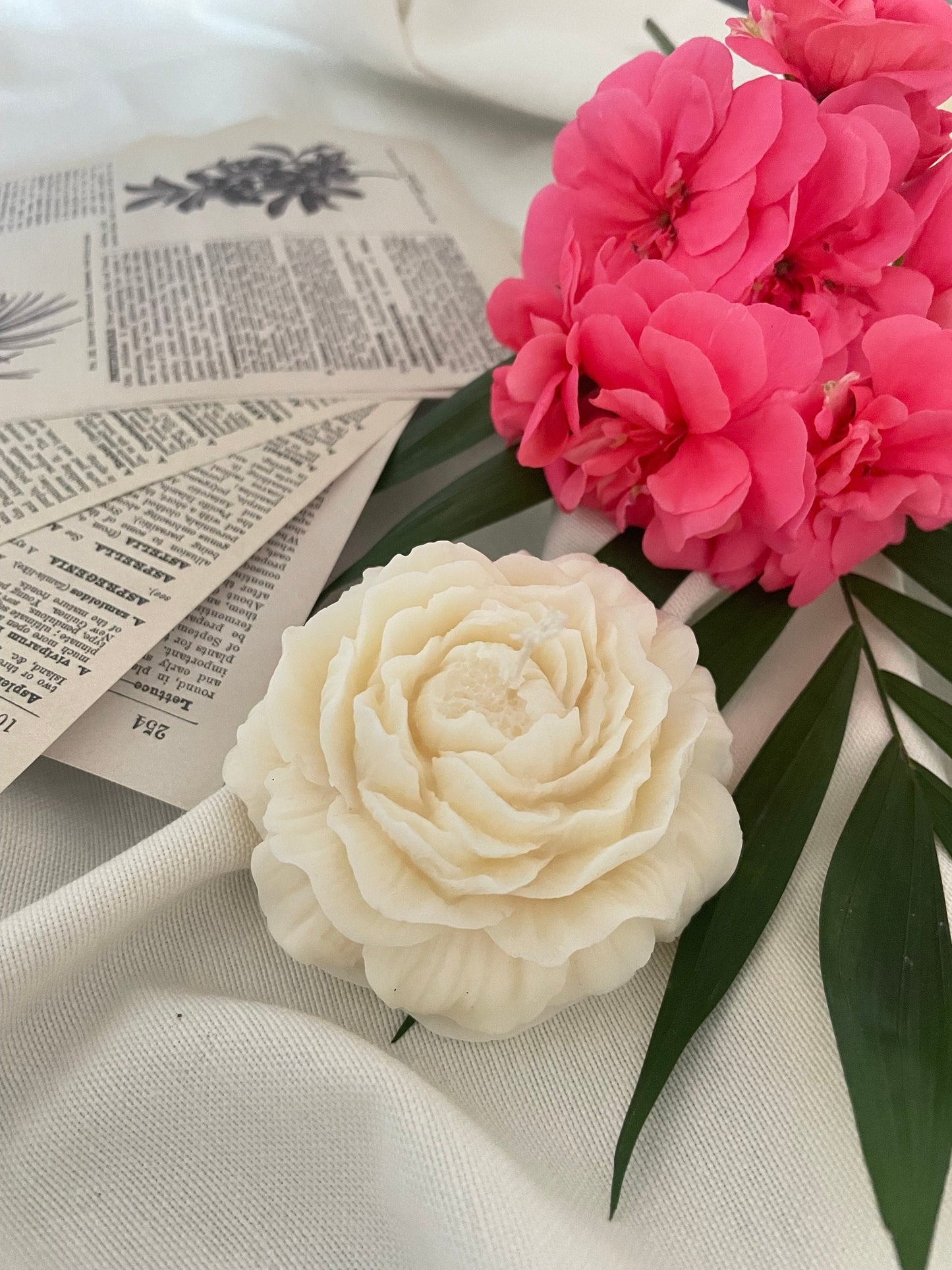 | Rose Candle | Flower Candle | Peony Candle | Decorative Candle | Spring Decor