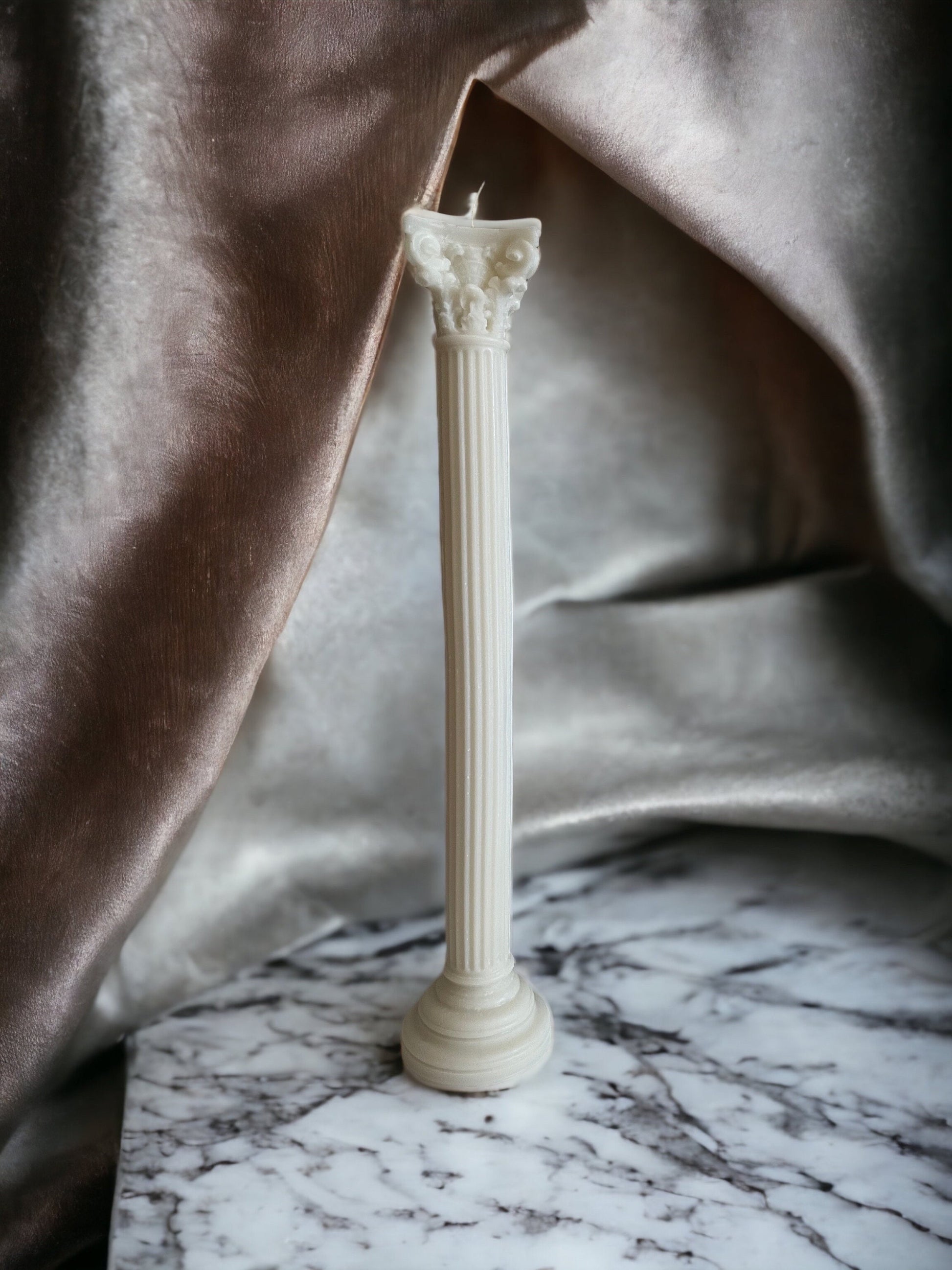 Antique Greece Collumn Candles | Taper Candles | Decorative Soy Candles