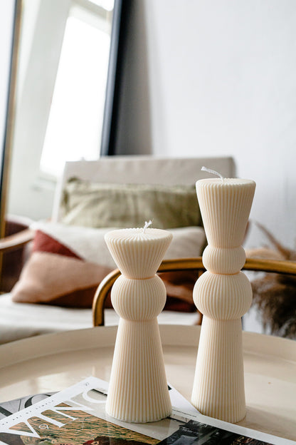 Column Interior Sculptural Candles