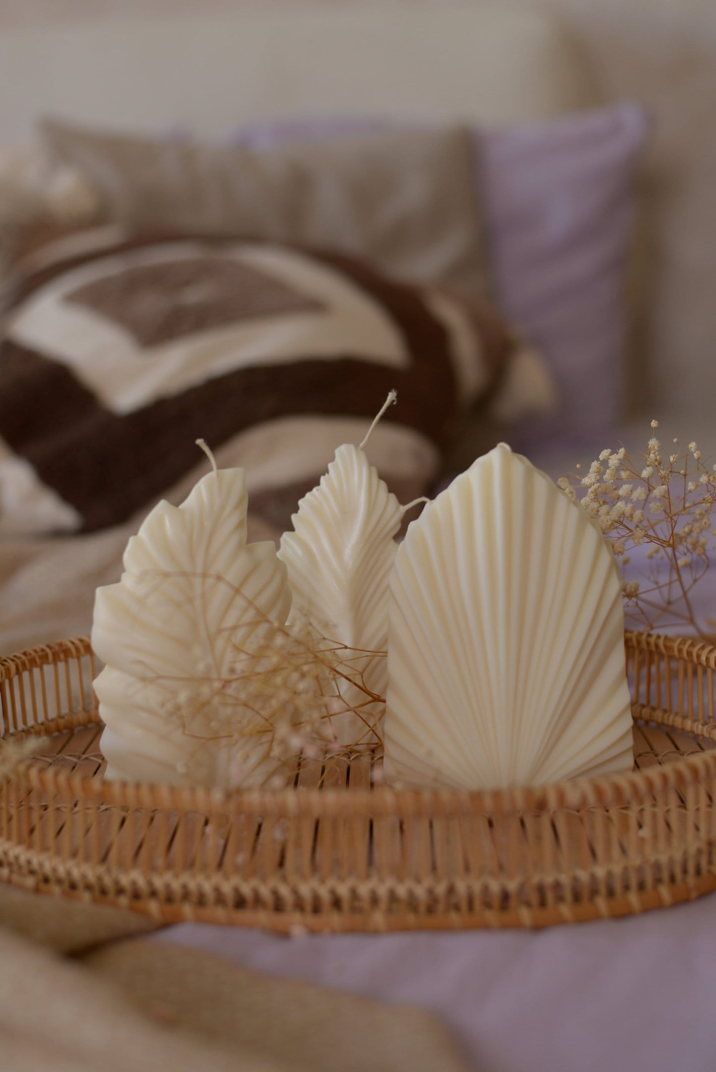 Palm Leaf Spear Candles