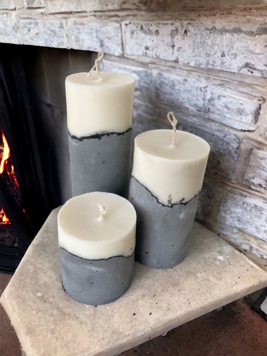 Modern Concrete Candles