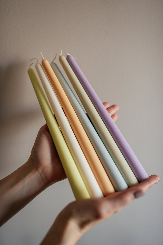 Colourful Taper Candles