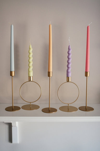 Colourful Taper Candles