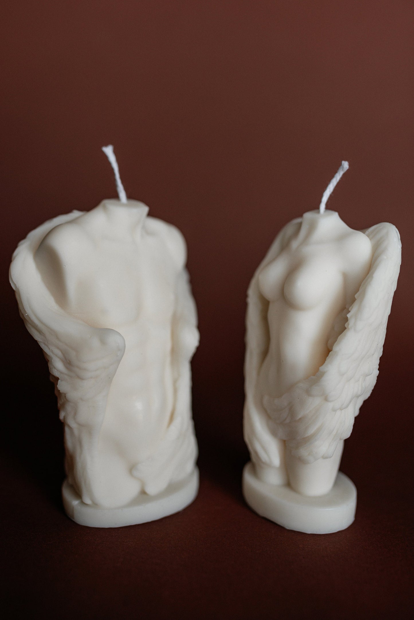 Female and Male Torso Candles Handmade Home Decor