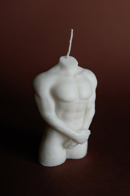 Male Torso Soy Candle