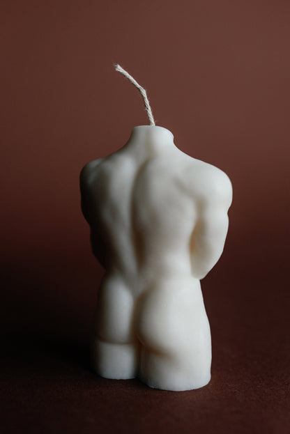 Male Torso Soy Candle