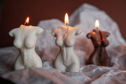 Naked Woman Female Torso Body Candle | Gradient Body Candle Set | Large Goddess Candles |