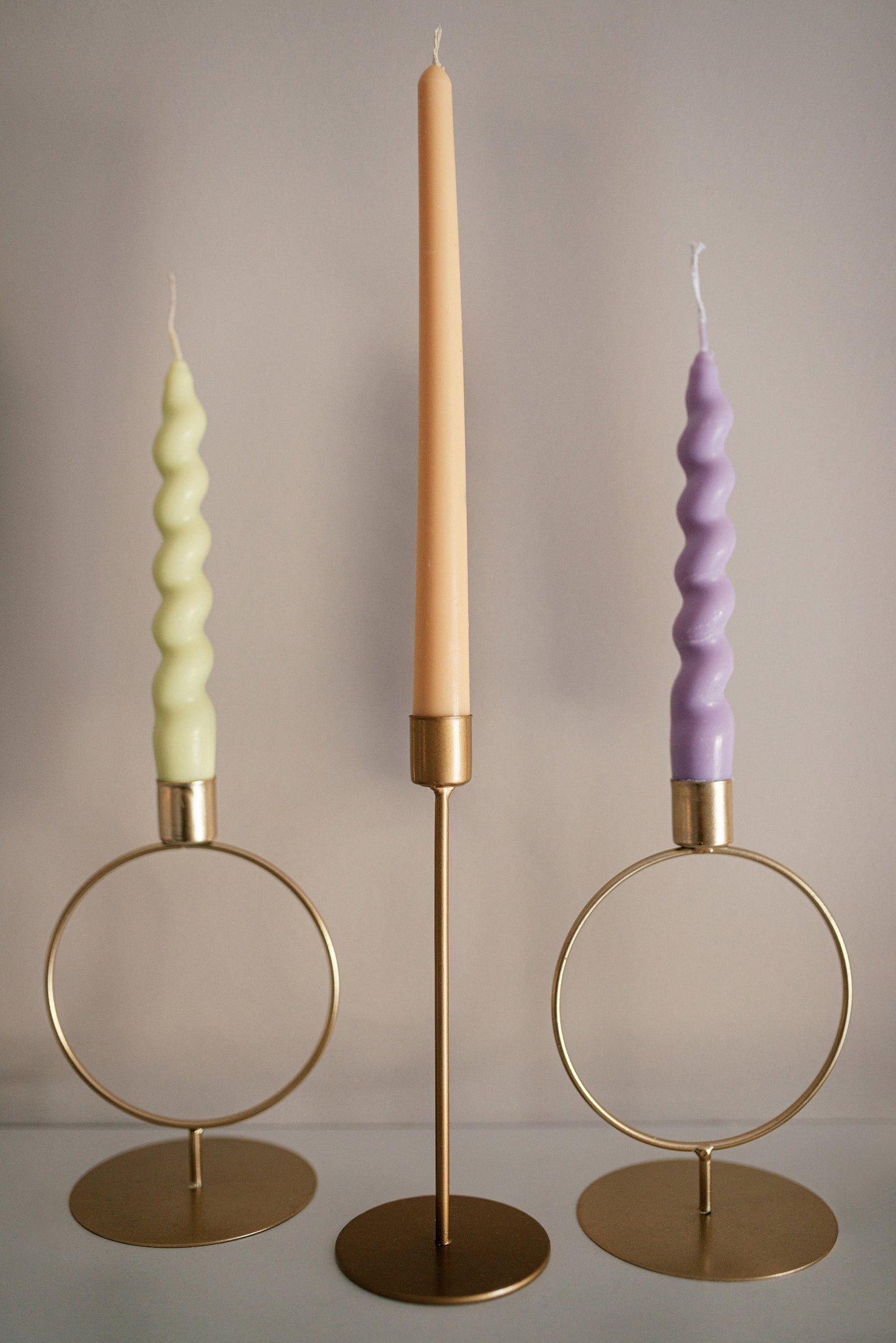 Colourful Taper Candles