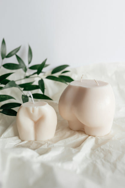 butt candle, body positivity candle, woman torso shaped candle